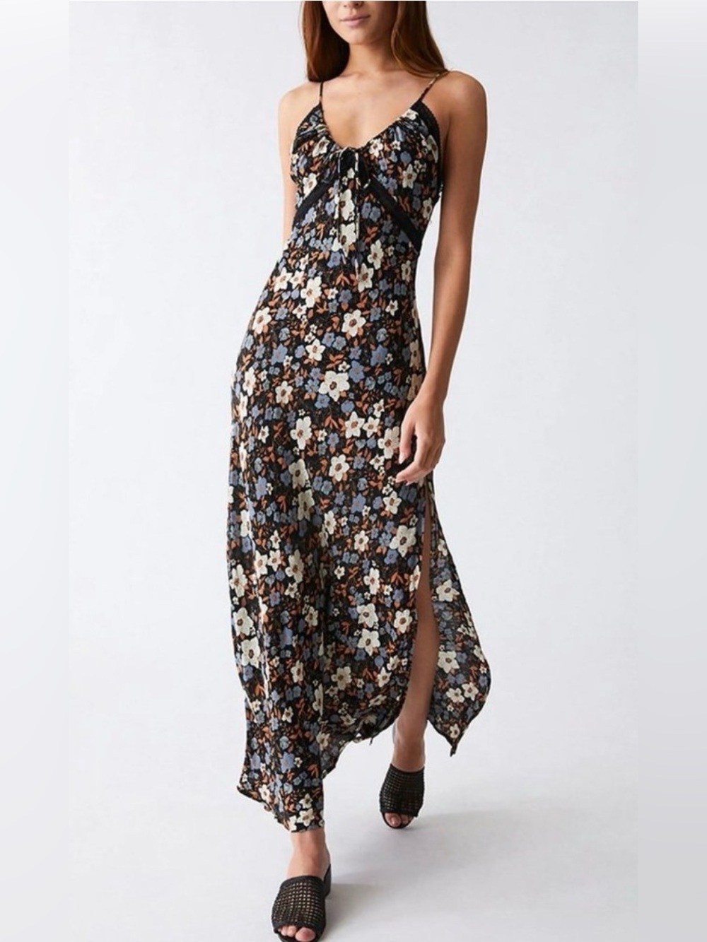 Free People All I Wanted Maxi Slip Dress XS